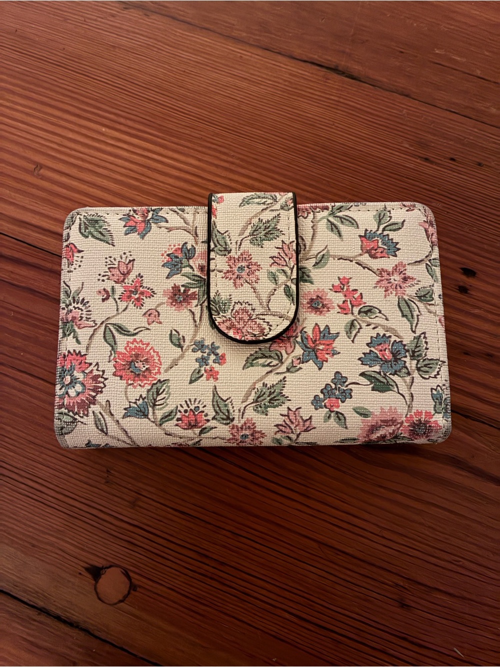Floral Tapestry Organizer Wallet Case